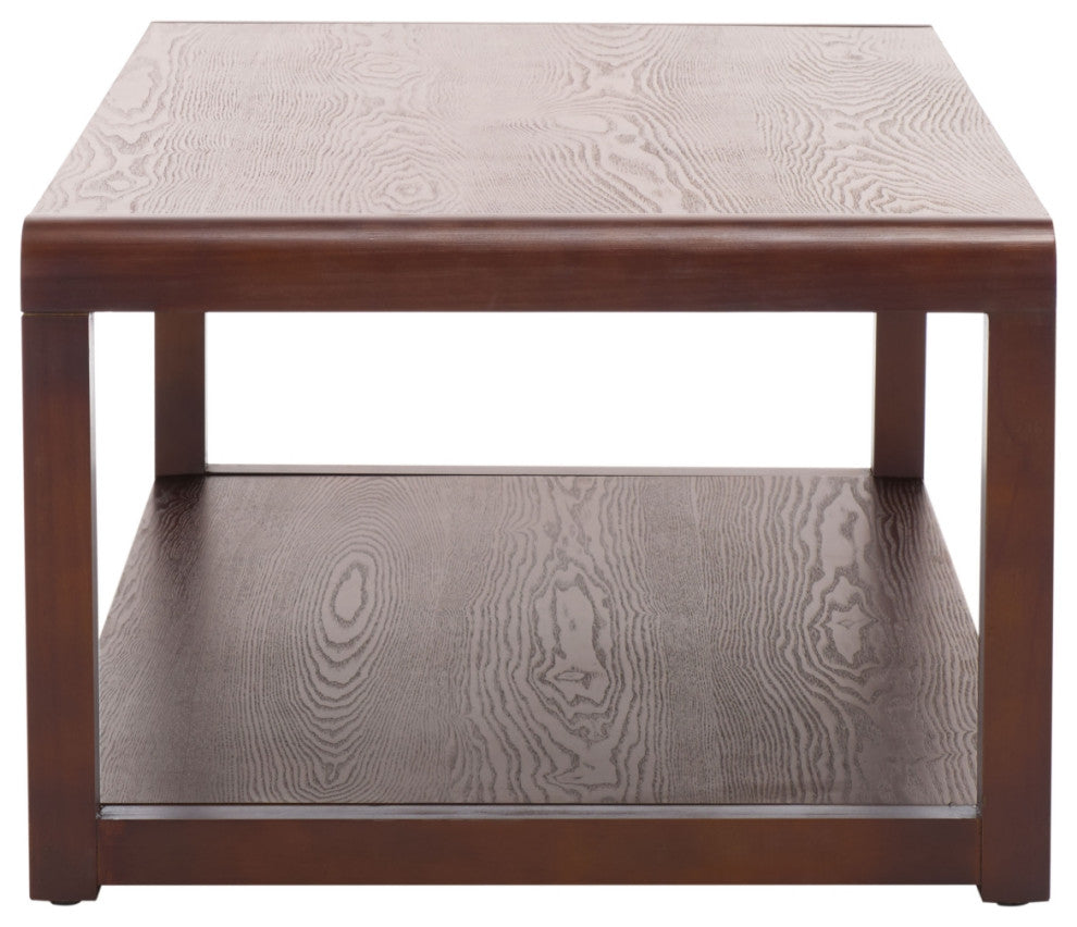 Safavieh Omara 2 Tier Coffee Table, Walnut