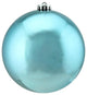 Shiny Commercial Shatterproof Christmas Ball Ornament, 6", Turquoise Blue