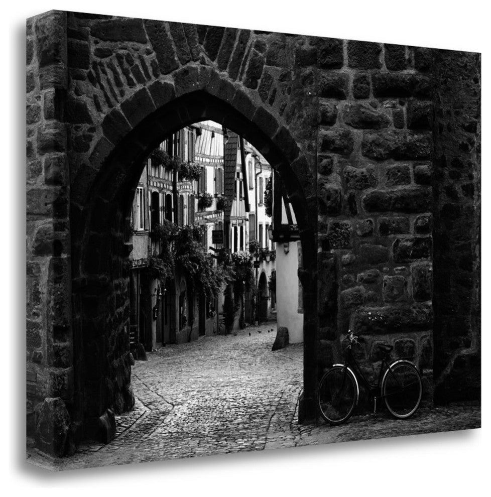 "Bicycle Of Riquewihr" By Monte Nagler, Giclee Print on Gallery Wrap Canvas