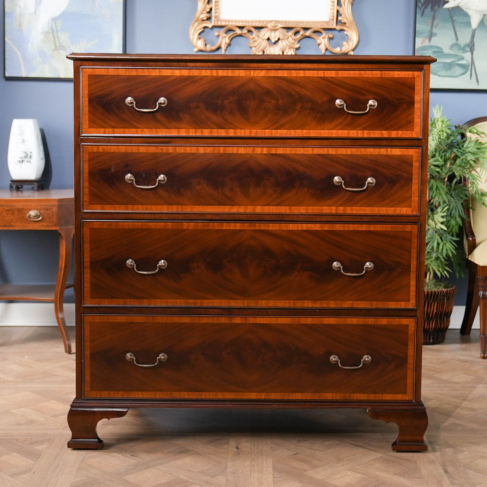 Banded Mahogany Chest