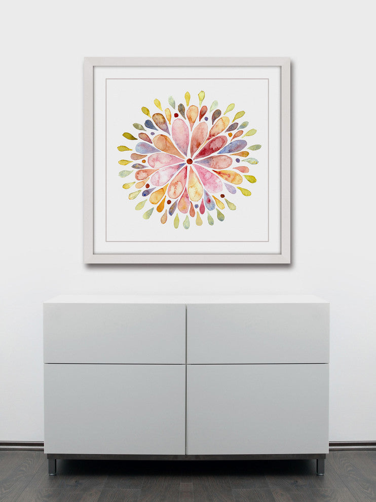 "Floral Explosion" Framed Art Print