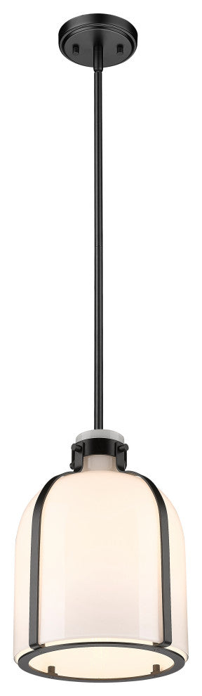 Zlite 818-9MB 1-Light Pendant, White Opal