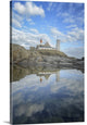 "Bretagne, miroir de la Pointe Saint Mathieu" Wrapped Canvas Art Print, 24"x3...