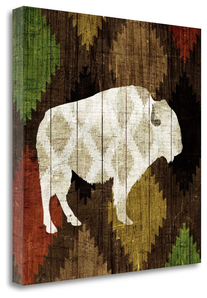 "Southwest Lodge - Buffalo" By Michael Mullan, Giclee on Gallery Wrap Canvas