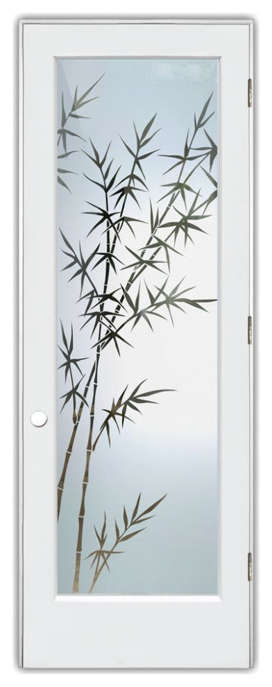 Interior Prehung Door or Interior Slab Door - Bamboo Forest - Primed - 30" x...