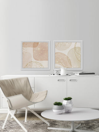 Green Fields Diptych, 2-Piece Set, 32x32 Panels