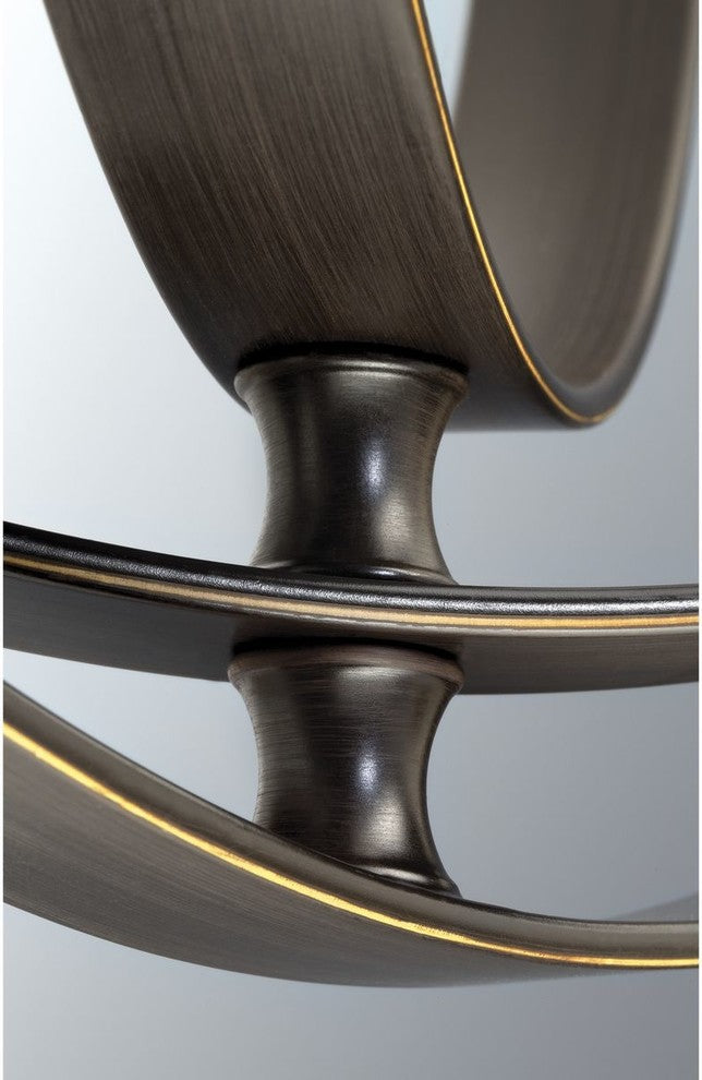 3-Light Sphere Pendant, Antique Bronze