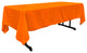 LA Linen Rectangular  Polyester Poplin Tablecloth, Orange, 60"x102"