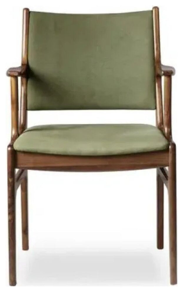 Sonder Living Fred Arm Chair | Green Canvas