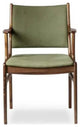 Sonder Living Fred Arm Chair | Green Canvas