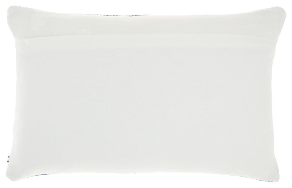 Mina Victory VJ088 Throw Pillow, Navy, 14" x 22"