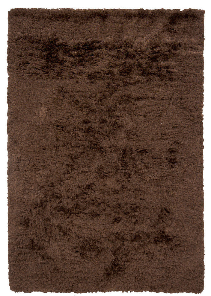 Celecot Contemporary Area Rug, Dark Brown, 9'x13' Rectangle