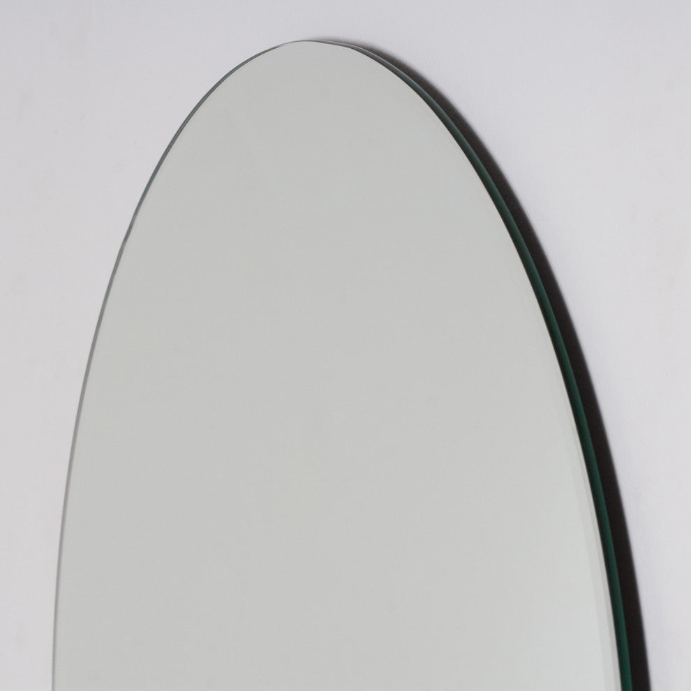 Rita 21 in. W x 28 in. H Arch Polished Frameless Bathroom Vanity Wall Mirror