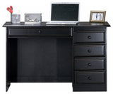 Eagle Furniture Coastal Single-Pedestal Computer Desk, Bright White