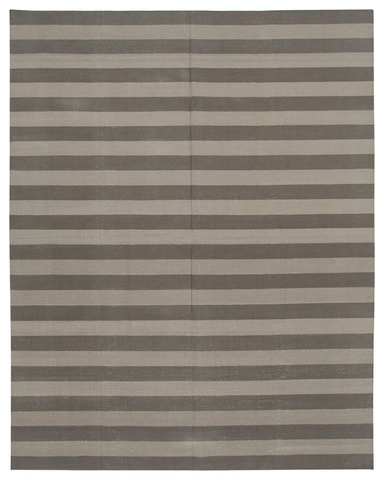 Rug N Carpet - Handmade Wool 7' 11'' x 10' 2'' Flatweave Dhurrie Kilim Rug