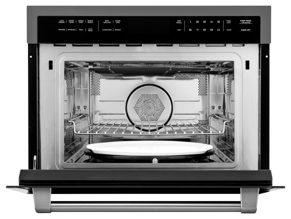 ZLINE 24" Microwave Oven, Black Stainless Steel MWO-24-BS