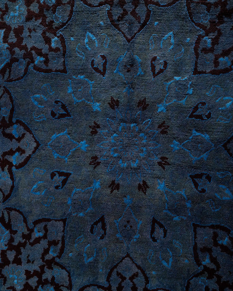 Overdyed, One-of-a-Kind Hand-Knotted Area Rug Gray, 12' 1" x 17' 10"