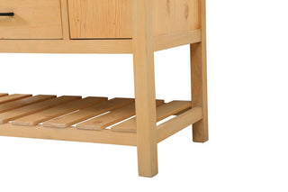 Home Living 22" Farmhouse Natural Wood-Light Bathroom Vanity