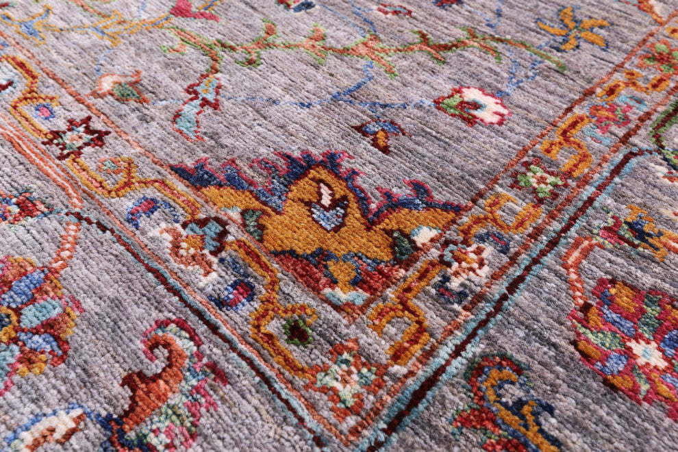Persian Tabriz Hand-Knotted Rug 5' 2" X 6' 11" Q11323