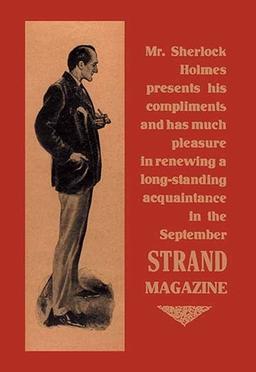 Sherlock Holmes Presents His Compliments - Canvas Poster 20" x 30"