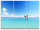 "Blue Corals Island Sea" Canvas Wall Art, 3 Panels, 36"x28"