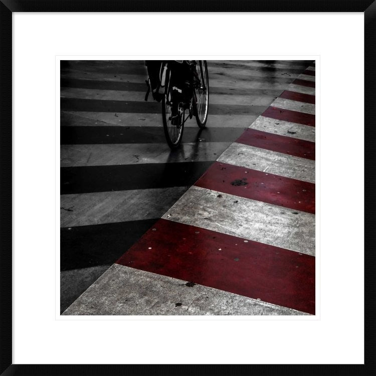 "Dirty Red" Framed Digital Print by Gilbert Claes, 24x24"