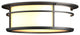 Province Outdoor Flush Mount, Coastal Black Finish, Opal Glass