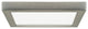 18.5W 9" Flush Mount LED Fixture - Square Shape  - Brushed Nickel Finish