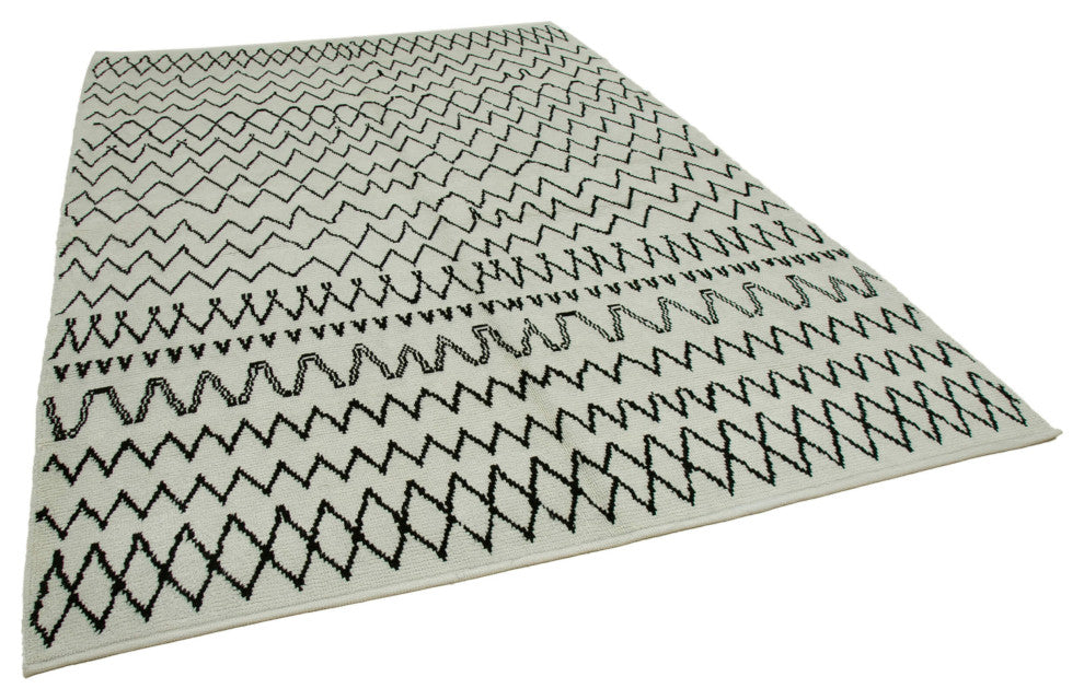 Rug N Carpet - Handmade Unique 7' 4'' x 10' 6'' Moroccan Area Rug