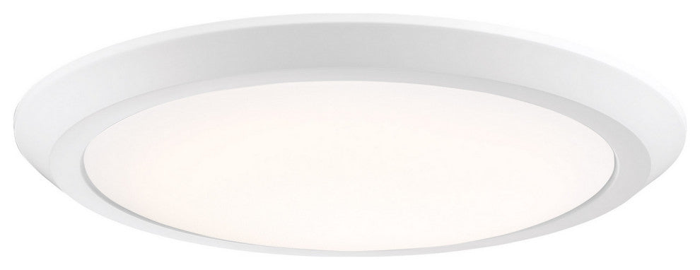 Verge LED Flush Mount, White Lustre