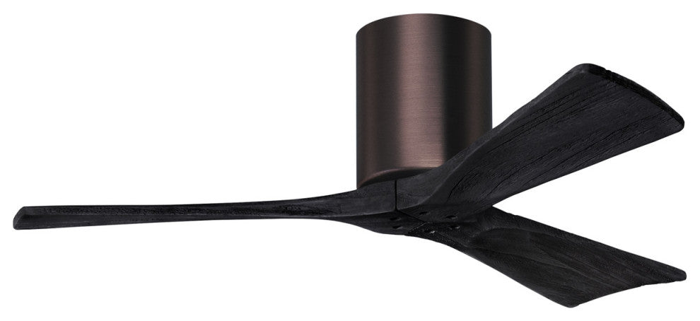 Matthews Fan, Irene-3H Ceiling Fan, Brushed Bronze, 42-Inch, Matte Black Blades