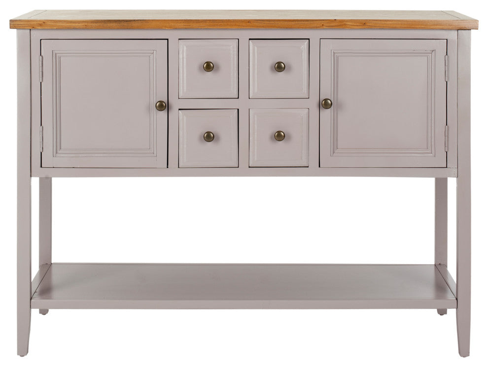 Safavieh Charlotte Storage Sideboard, Quartz Gray/Oak