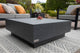 Tevere 40" Square Concrete Coffee Table, Slate Black
