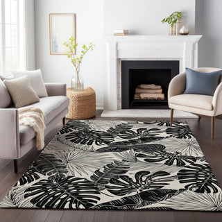 Addison Premium Washable Mayfield AMF211 Black 10' x 14' Rug