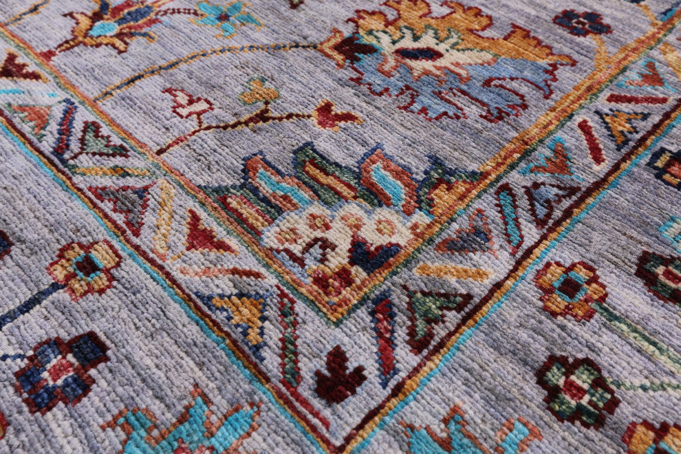 5' 8" X 7' 10" Persian Tabriz Handmade Wool Rug Q11275