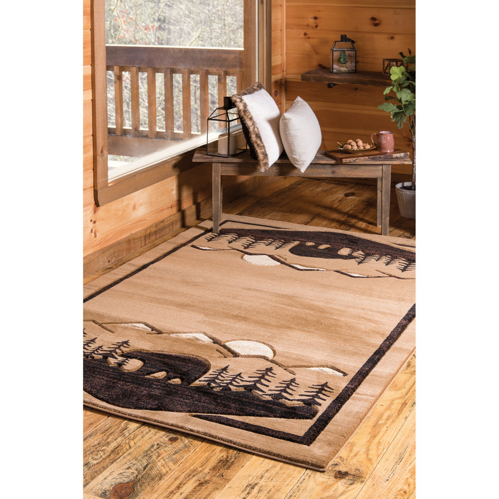 United Weavers Cottage Treetops Beige Area Rug 2'7"x4'2"
