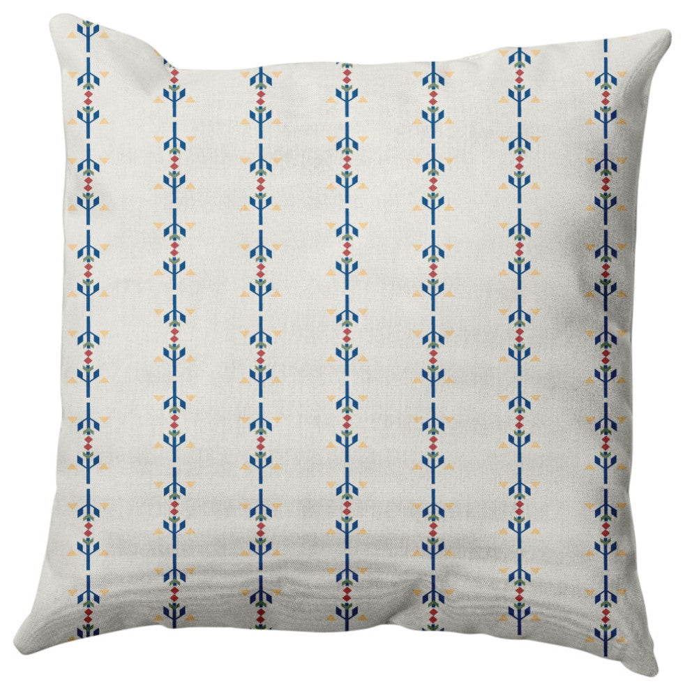 Jodhpur Stripe Decorative Throw Pillow, Dark Cobalt Blue, 26"x26"