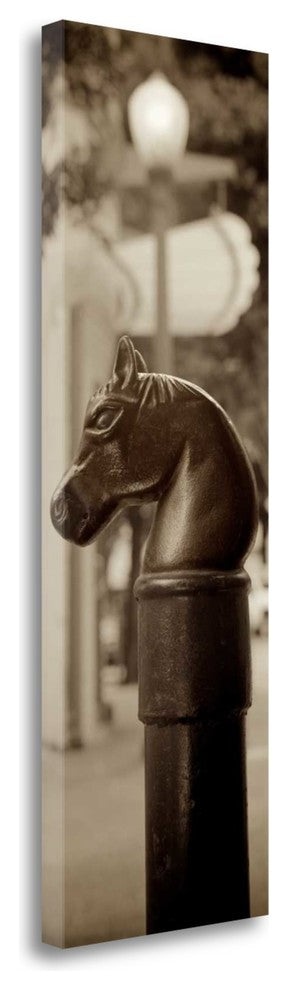 "Hitching Post Pano - 1" By Alan Blaustein, Giclee Print on Gallery Wrap Canvas