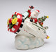 Santa With Airplane Cookie Jar