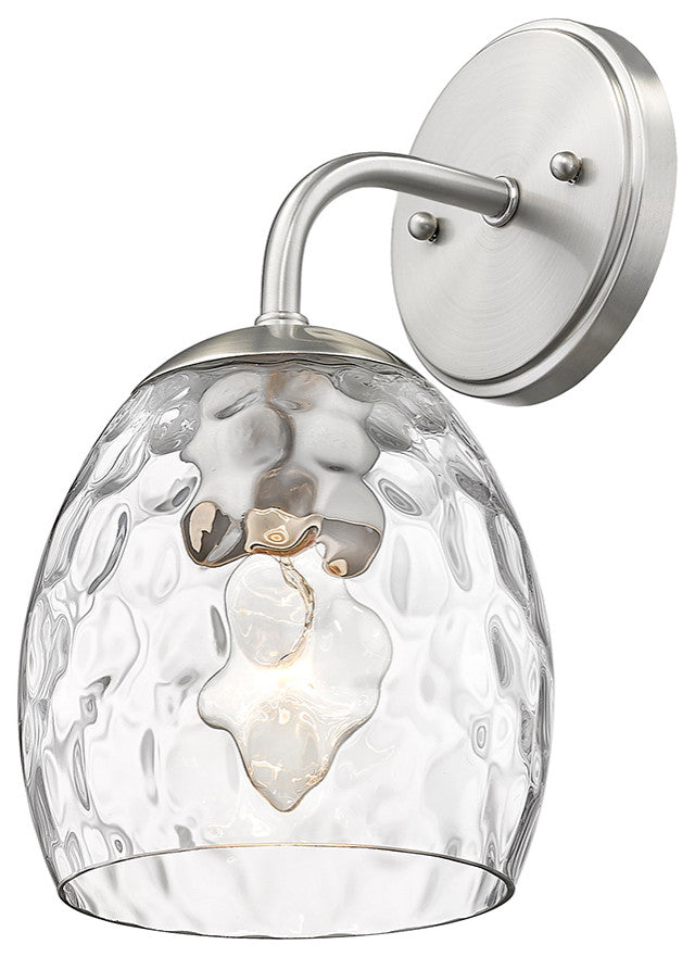 1 Light 6.25" Brushed Nickel Sconce