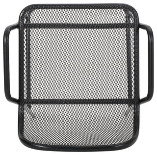 Linda Modern Iron Barstool, Set of 2, Matte Black