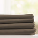 Egyptian Cotton Feel Coolest Soft, 4-Piece Sheet Deep Pockets, Taupe, Queen
