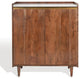Safavieh Couture Milana Marble Bar Cabinet, Walnut/White