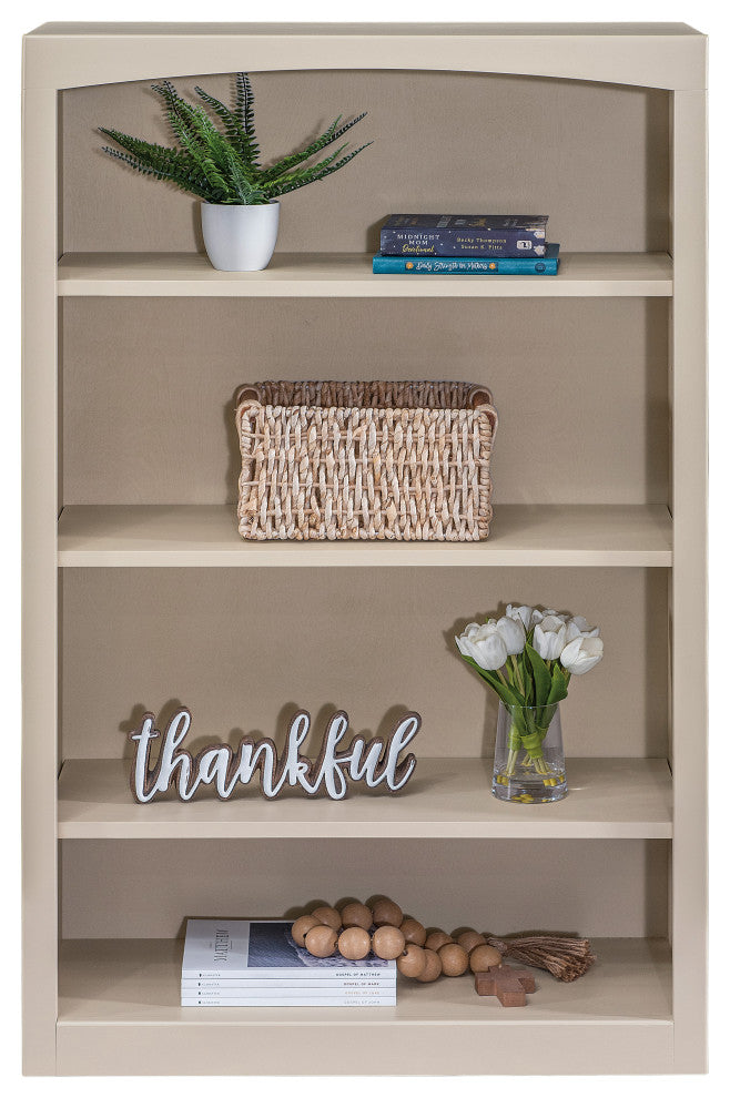 Solid Wood Bookcase, 48"x30", Sand Dollar