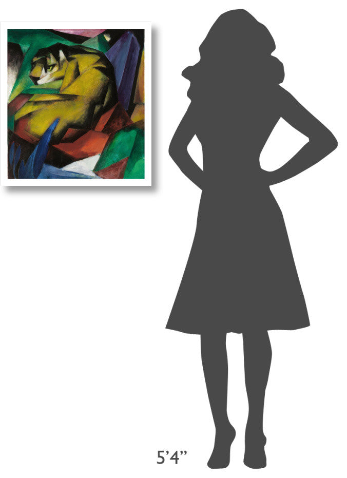 "The Tiger, 1912" Digital Paper Print by Franz Marc, 22"x24"