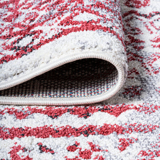 Boho Cottage Medallion Runner Rug, Red/Ivory, 8'x10'