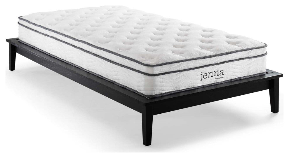 Jenna 8" Full Innerspring Mattress-White