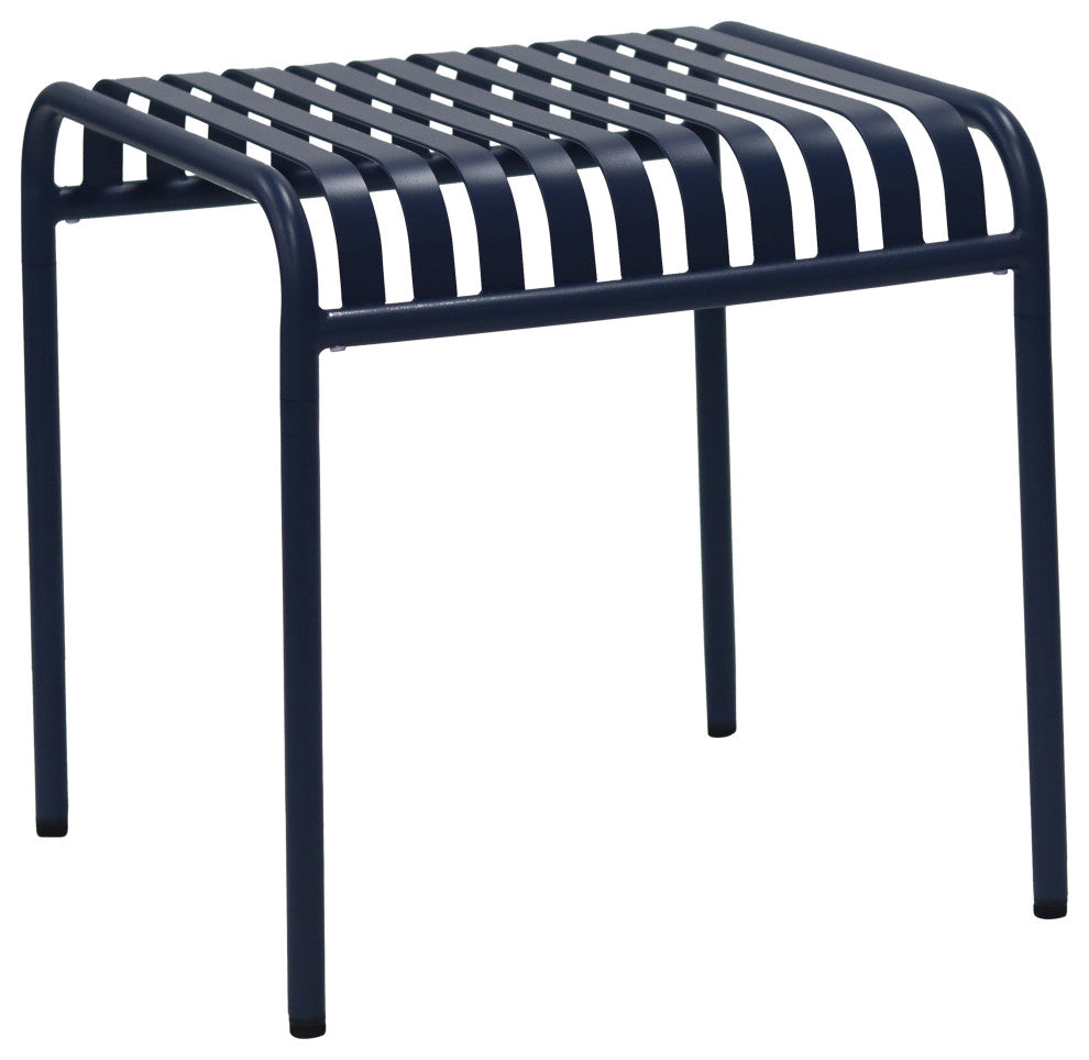 Enid Outdoor Side Table, Dark Blue