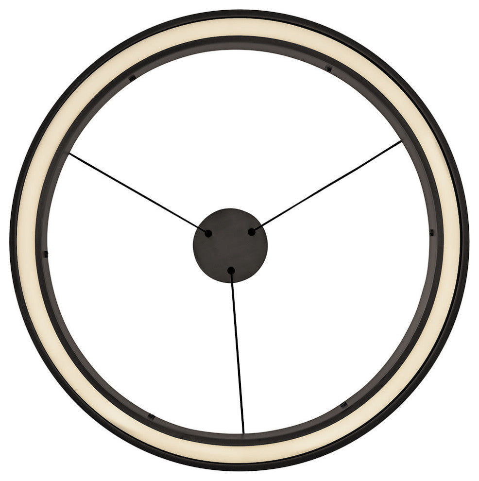 Fredrick Ramond Althea Medium Chandelier, Satin Black