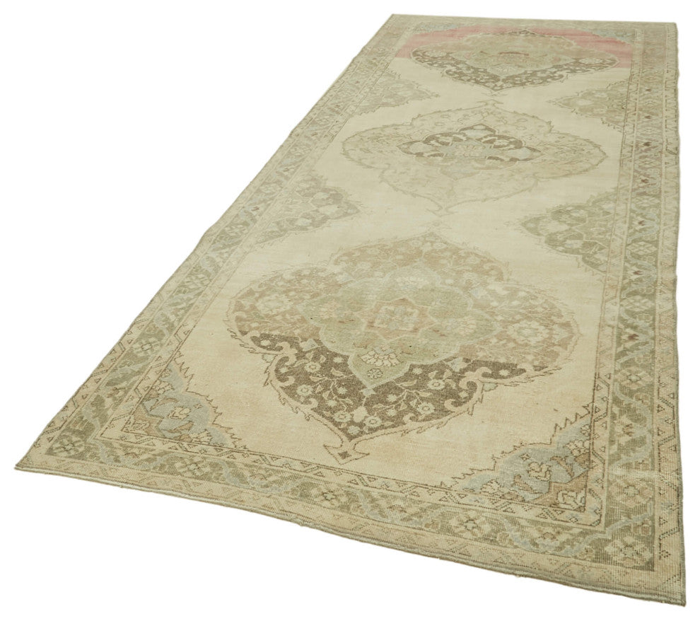 Rug N Carpet - Handwoven Turkish 4' 10" x 13' 5" Contemporary Runner Rug